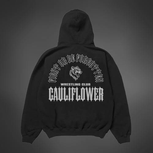 Cauliflower SLOGAN Hoodie - BLACK