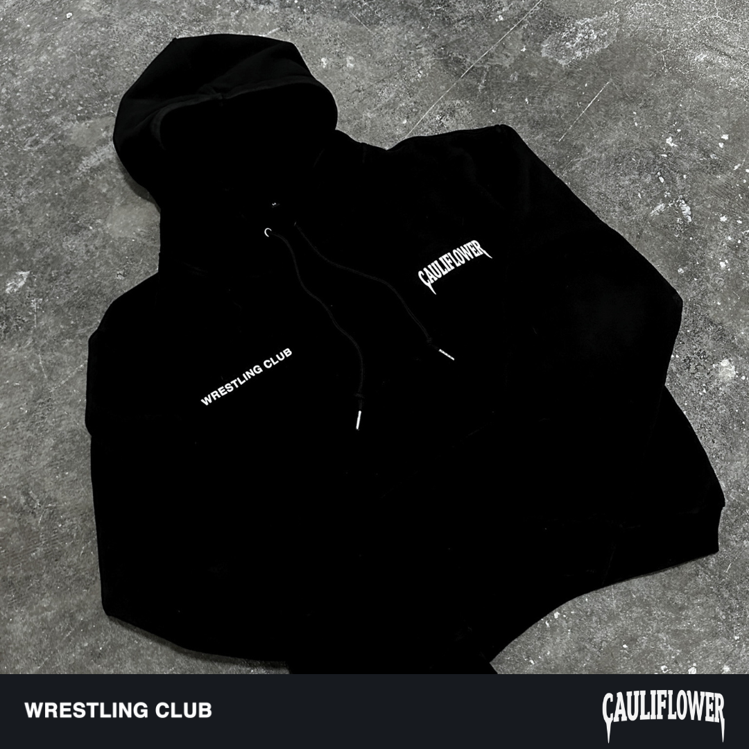 Cauliflower SLOGAN Hoodie - BLACK