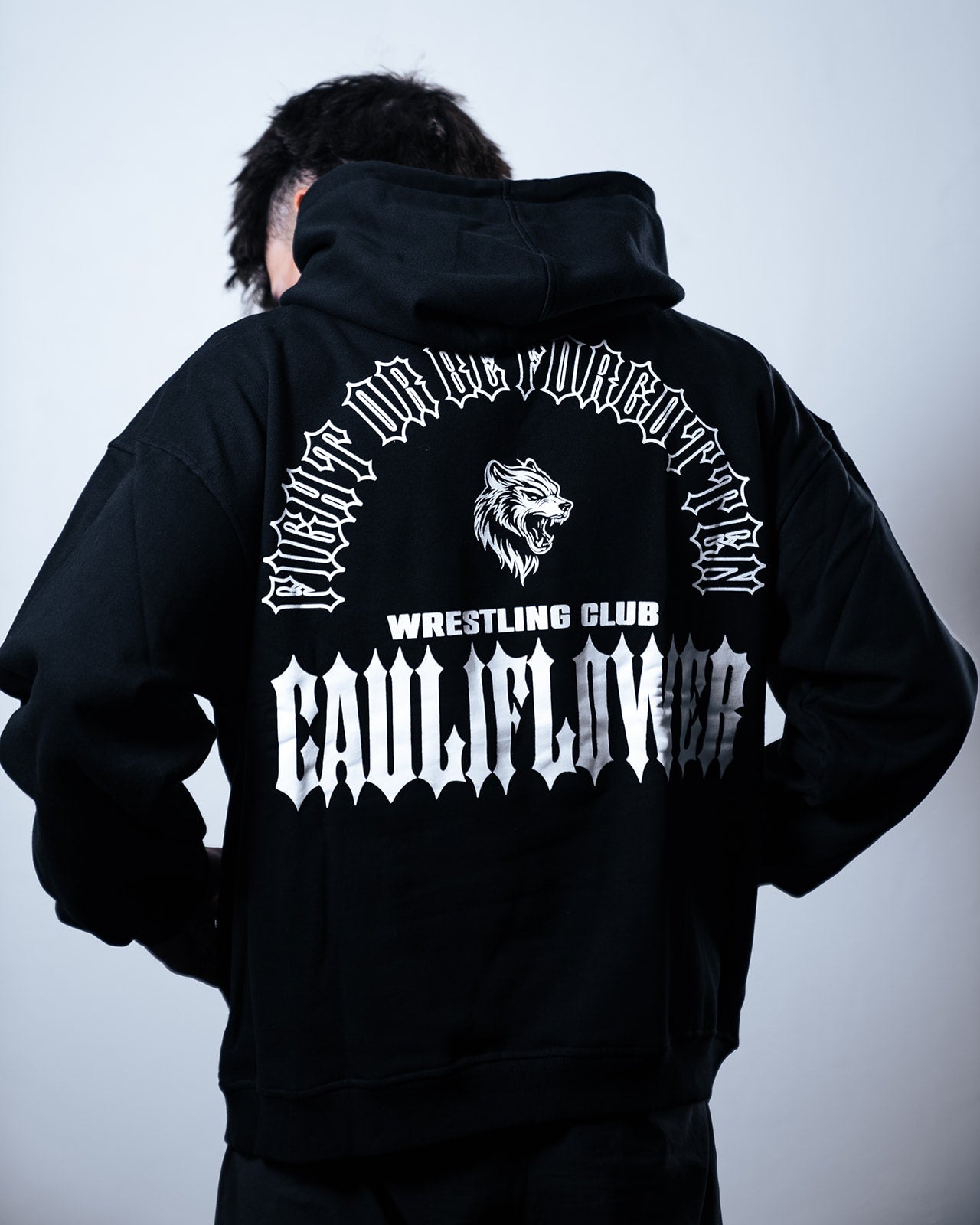 Cauliflower SLOGAN Hoodie - BLACK